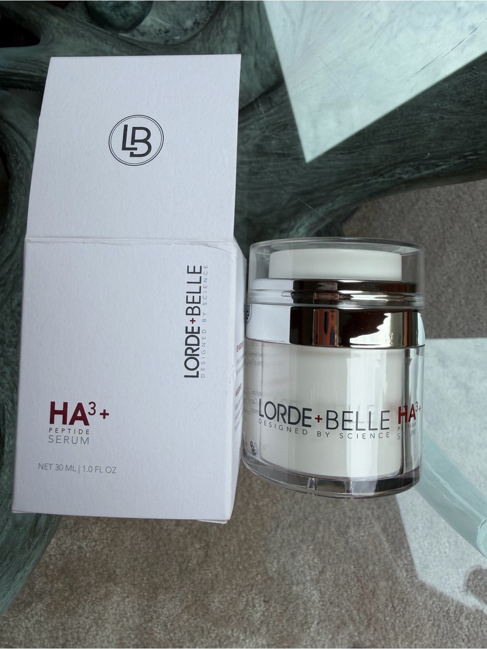 Lorde+Belle HA3+ Peptide Serum — White Hydrating Face Serum